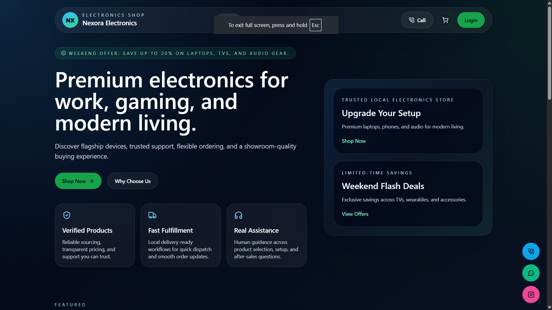 Website interface designed to turn more visitors into leads